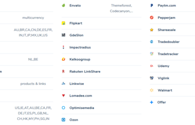 Unterstützte Shops und Module von Content Egg.