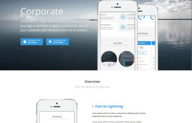 Die besten WP-Themes 2019: ein Teil davon ist das Corporate Theme