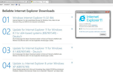 Microsoft Internet Explorer soll nicht mehr verwendet werden