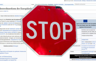 Wikipedia gegen Arikel 13