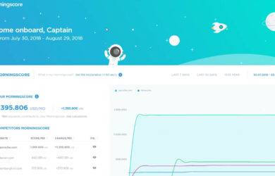Im Morningscore Test gab es viele Einblicke und SEO-Tipps auf einen Blick.